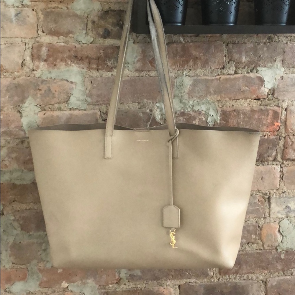 YSL east west calfskin tote